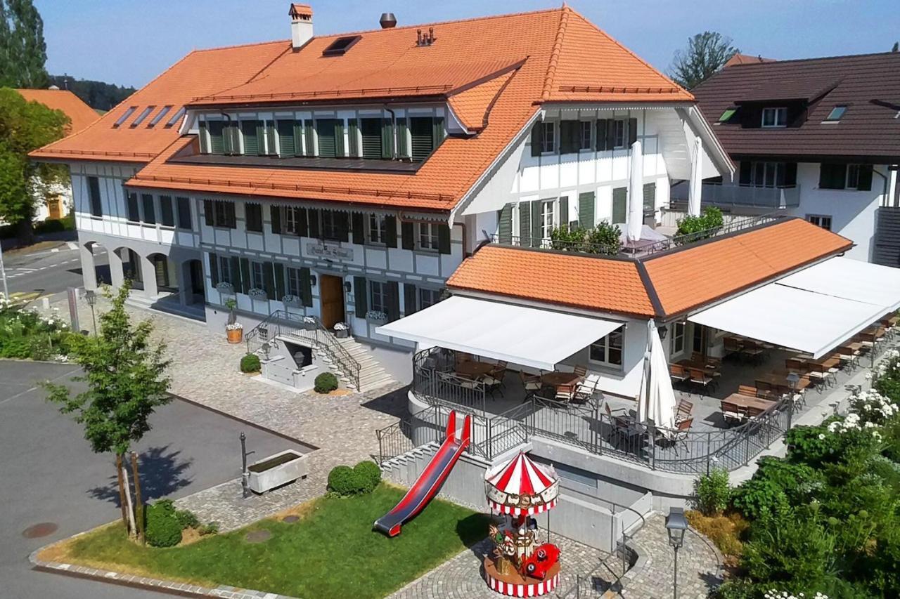 Gasthof Zum Schluessel La Meridienne Fribourg Sa Ueberstorf Eksteriør billede